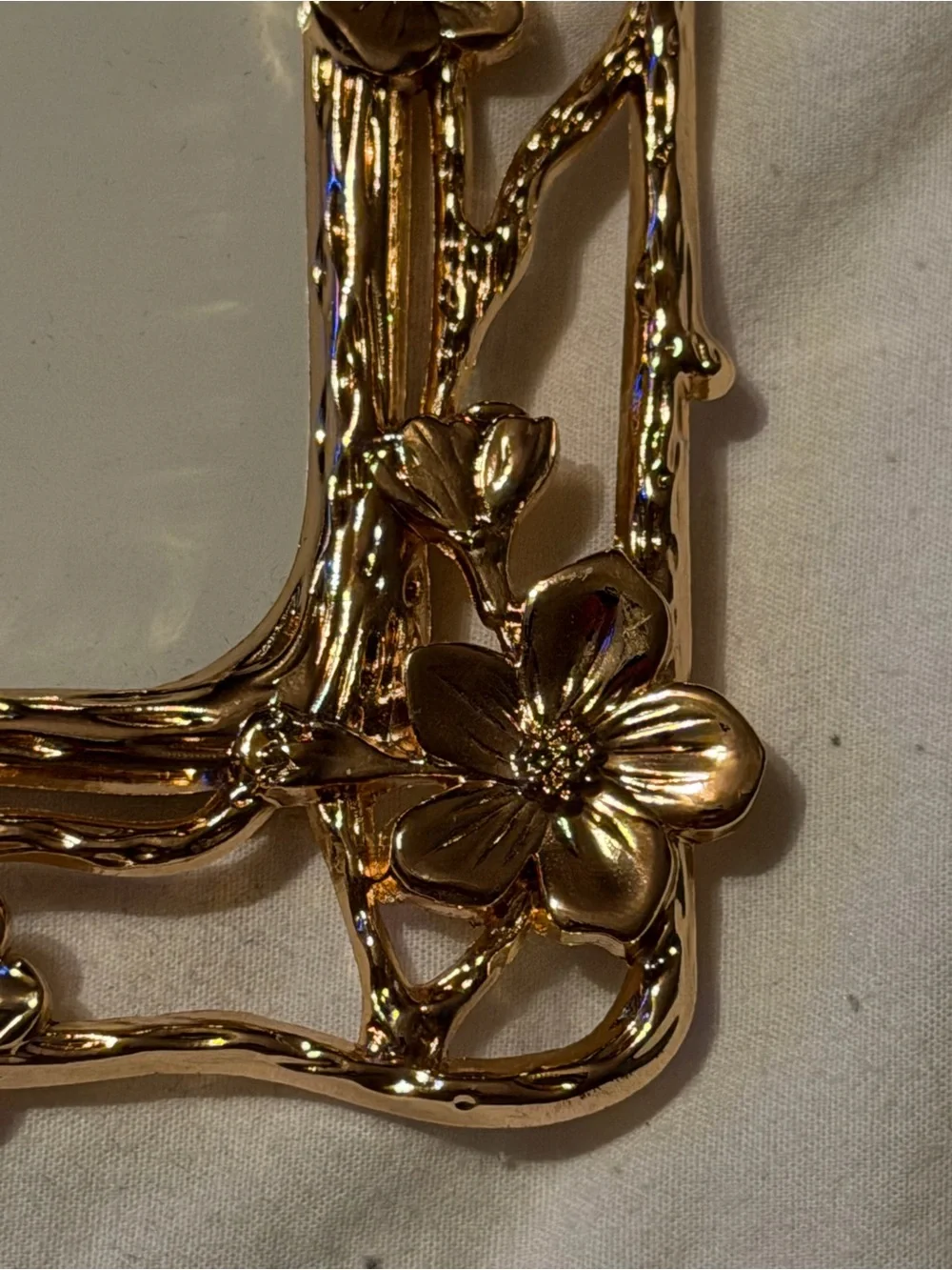 3/$30 Cynthia Rowley gold flower branch picture frame.